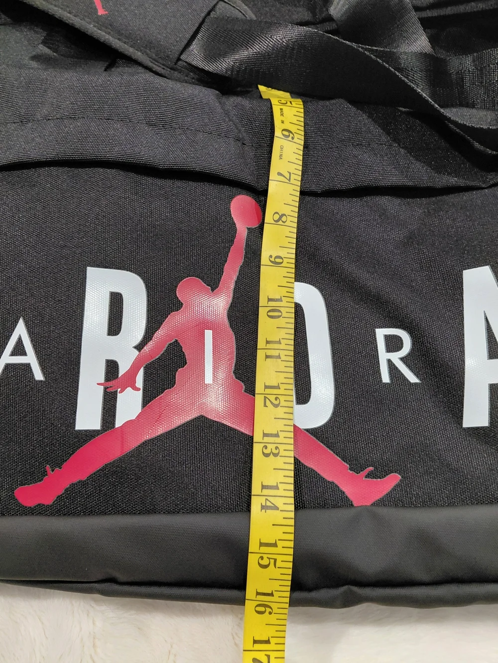 NWT Jordan Jumpman Men’s Black and Red Large Duffle Bag